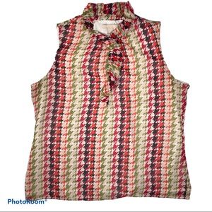 Banana Republic Ruffle V-Neck sleeveless blouse